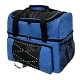 Poggapp Tasche für Bowlingkugeln, Tasche für Bowlingkugeln, Halterung für Bowlingkugeln, mit gepolsterten Fächern, zusätzlicher Platz für nur 1 Paar Kegel, einfach zu bedienen