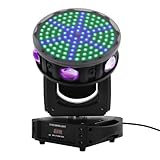 150W Moving Head Licht DMX512/Selbststeuerung/Gespräch Control LED Bühnenlicht Moving Head DJ Lichter für Party Konzert Festival Show Bühnenlicht, 126 Pixel Färbung+6 Stroboskope