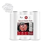 Fitge Vakuumierbeutel 170µm 15x600cm/3 Rollen für alle Vakuumiergeräte Vakuumrollen für Lebensmittel BPA-frei Vakuumbeutel Stark & reiÃŸfest Vakuumierfolie Profi Folienrollen Sous Vide Gefrierbeu
