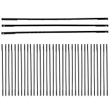 ELAYARD 36 Stück 36 teiliges Dekupiersägeblatt Stift Lang Carbonstahl Zubehör für präzises Sägen von Holz Kunststoff Schaumstoff Zahnanzahl 15/18/24 für Dekupiersäge und