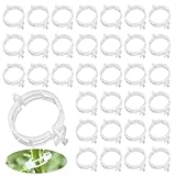 LYPPUL 300 Stück Pflanzenclips, Pflanzenklammern Tomatenclips, Wiederverwendbar Kunststoff Tomatenklammern Rankhilfe Klammern für Tomaten, Blumen und andere Rankpflanzen