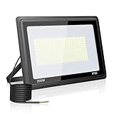 toobettp 200W LED Strahler Außen, 6000K 20000LM Kaltweiß LED Fluter, IP66 Wasserdicht Außenstrahler Fluter Flutlicht für Garten Innenhöfe Garage Hotel