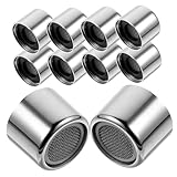 TEHAUX 10 Stück Teiliges Wasserhahn Aufsatz aus Langlebigem Kunststoff mit Integriertem Filtersieb und Strahlregler Wassersparend und Geräuschreduzierend Kompatibel mit Innengewinde für