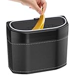 Generico Auto-Mülleimer-Organizer mit Touch-Licht, geruchsneutraler Abfallbehälter für Fahrzeuge, SUV, Lieferwagen, Pick-ups, Boote, Taxis, Reisen