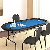 Klappbarer Pokertisch – Casino-Stil für 10 Spieler, perfekt für Zuhause und Partys, einfache Einrichtung und Aufbewahrung