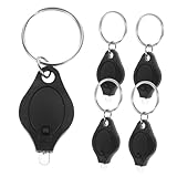OUNONA 5stücke Mini Led Taschenlampe Schlüsselanhänger Metall Licht Für Camping Wanderhose Schlüsselanhänger