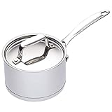 MasterClass Induktionssichere Mini-Kasserolle aus Edelstahl, 8,5 cm (3,5'), Silber