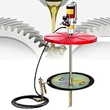 JINTAOMA Druckluftbetriebene Fettpumpe Mit 4,8 M Langem Schlauch, Fettpresse, Fasskappe, Pneumatische Fettpumpen FüR 55-Gallonen-FäSser, 0,85 L/Min FöRderleistung, DruckverhäLtnis 50:1
