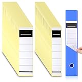 LUCKNIGHT100 Stück Ordnerrücken Selbstklebend, 2 Größen Ordner Ordner Etiketten Selbstklebend Weiß, für Standardordner Schmale und Breit Ordner-Archivierung (19 x 5,4 cm, 19 x 3,6 cm)