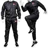 Iconicx Schwitzanzug Für Herren Damen - Professioneller Saunaanzug Joggen Schlankheits-Schwerlast-Fatburner-Anzug - Boxen MMA Gym Fitness Laufen Trainingsanzug zur Gewichtsabnahme