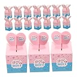 Tofficu 50 Stück Boxen Geschlecht Offenbaren Obstkiste Bäckereischachteln Aus Papier Mini-kuchenformen Mit Deckel Dosenöffner Cupcake-boxen Kuchenboxen Party-süßkegel Kuchen Behälter
