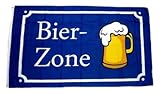 Fahne/Flagge Bier Zone 90 x 150 cm Fahnen Flaggen