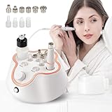 Diamant Mikrodermabrasionsgerät 3-in-1 Professionelles Dermabrasionsgerät für Gesichtspeeling, Mitesserentfernung, Facelifting mit Sprühflaschen für den persönlichen Heimgebrauch (Milchig-weiß)