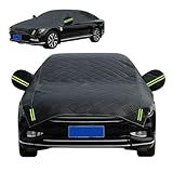 Hagelschutzplane Auto für Audi A6 C7 Limousine 2010-2018,Autoabdeckung Outdoor,Autoplane Winter,Auto Halbgarage,Atmungsaktiv,Staubdicht Winddicht Uv Beständig,Allwetterschutz HQ25328