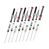 Ipetboom 9 Stück Teiliges Füllfederhalter Tintenabsorber aus Edelstahl und Kunststoff Kompatibel Durchmesser Wiederbefüllbar Leicht Tragbar Vielseitig für Kalligraphie und Schreibbedarf