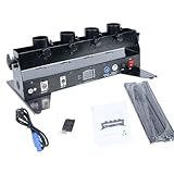 4-Schuss-Konfettiwerfer, Streamer-Kanone, Konfettimaschine, DMX-Fernbedienung, elektrische Papier-Konfettikanone für Hochzeits-Disco-Show-Club-Bühnenparty