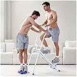 Vertikaler Kletterer multifunktionaler Monitor Treppenstepper für Heim-Fitness-Übungen Faltbarer Cardio-Übungskletterer mit verstellbarem Lenker und Pedalen Trainingsgerät 330lb