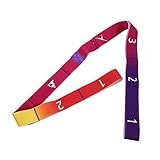 NAMOARLY Yoga-Stretchgürtel gymnastikband fitnessband Trainings Band Yoga-zubehör tragbares Fitnessstudio Trainingsgeräte Spannbänder für Fitness Spannband Polyester Baumwolle Colorful