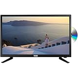 T4tec TT2490DV Full HD 61 cm (24 Zoll) Fernseher mit integriertem DVD-Player, britisches Design