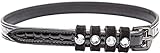 Imperial Riding Sporenriemen Pardouz Lack-Leder mit farbigen Kristallen (black-croco)