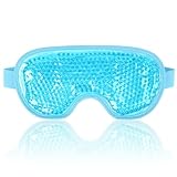 NEWGO Augenmaske Kühlend Kühlmaske Gesicht Kühlbrille für Migräne, Kopfschmerzen, Geschwollene, Müde Augen, Augenringe, Sinusschmerzen, Ice Eye Mask (Blau)