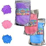 Lucknel® Kinetic Style Sand für Kinder - Sensorisches Spielsand-Set - Farbenfroh - Wiederverwendbar - 3er Pack (Lila, Rosa, Blau)
