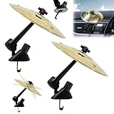 ARONRAVE 2 Stück Car Cymbals Auto Schlagzeug Auto Trommel Lüftungsschlitz Auto Crashs Beckens Mini Beckens Schlagzeug Auto für Alle Arten Von Fahrzeugen(Gold)