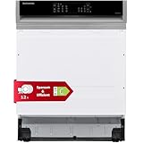 Telefunken Geschirrspüler teilintegriert | Einbauspülmaschine 60 cm | 12 Maßgedecke | 9 Programme | AquaStop - Schutz vor Wasserschäden | Auto-Door | leise 44 dB | inkl. Besteckkorb | G-ET-6014-C-I