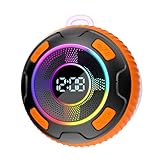 Dyurwa Bluetooth Lautsprecher mit Licht Musikbox Bass Kabellos Box Stereo Sound Tragbar