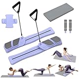 Pilates Board - tragbares multifunktionales Training, langlebige Fitnessgeräte, kompakter Trainingstrainer | Yoga Cardio Training Board für Frauen, Heimtraining, Kraftaufbau, tägliche Fitnessaktivität