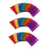 TOYANDONA 18 Stück Teiliges Seidentücher Tanzschals Leichte Farbige Quadratschals für Bühnenauftritte und Tanzperformance Langlebig und Einfach zu Verstauen Zufällige Farbe Zufällige Farbe