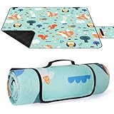 GLOSKIN Picknickdecke, 200 × 200 cm Strandmatte, Tragbare Picknickdecke Wasserdicht, Feuchtigkeitsdichte Campingdecke im Freien, Waschbare,Geeignet für Picknick, Outdoor, Barbecue, Travel Campingdecke