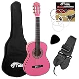 TIGER Konzertgitarren-Set, 1/4 GröÃŸe, Rosa