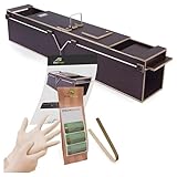 EcoTraps Marderfalle Lebendfalle 120cm - Wasserdicht Holz Marder Lockmittel Lebendfalle Ratte - Marderabwehr aus Marderfalle mit Zange, Folienhandschuhe, Köder und Gebrauchsanweisung