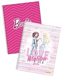 Online Collegeblöcke Barbie A4, kariert I Block 160 Seiten, 80 Blatt I 2x Studentblock mit stylischem Barbie-Motiven zum Schreiben & Zeichnen I Hardcover Schreibblock I Schul- und Notizblock A4