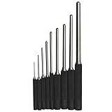 JNEYVIC 9-Teiliges Splinttreiber Set Durchschlag Werkzeug 1,5mm-8mm Splintentreiber-Satz Spannstift-Durchschlag-Set Roll Pin Punch Set mit Tragetasche Hammer für Schmuck Reparaturen Kunsthandwerk