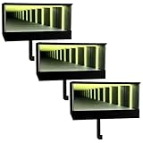 Garage Keychain Hanger, 3er-Pack Verspiegelter Garagen Schlüsselhalter, Wandmontierter Autoschlüsselanhänger Mit Weißem Led Licht Für Männer Weihnachten(Auto Nicht Im Lieferumfang Enthalten)