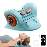 EMS Nackenmassagegerät Elektrisch mit Wärme, Kabelloses Nacken Massagegerät, Entspannungskissen für Nacken, Akupressur für den Nacken, USB - 3 Modi, 6 Einstellbare Frequenzen