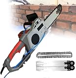 DHMYYXGS Elektrische Betonkettensäge,Hand Nasswas Betonsäge,Handkettensägen-Wandschneide,Elektrischer Diamantketten-Wandschneider,Zum Schlitzen Von Ziegeln 480mm