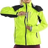 Lo.gas Regenjacke Damen Wasserdicht Leichte Fahrradjacke wanderjacke Winddicht Laufjacken Mit Kapuze Funktionsjacke Windbreaker Mit Taschen Grün S