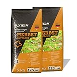 FUXTEC Herbstrasendünger FX-RDH10, Kaliumdünger für ca. 250m² - 10kg - Rasendünger mit Kalium zur Stärkung vor dem Winter, Frosthärtung & Nährstoffversorgung, für Frosthärte, gegen Moos & Unkraut