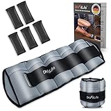 DH FitLife 2er-Set 2,5kg Fußgelenk Gewichtsmanschetten mit verstellbaren Gewichten für Beine und Arme | 2 Variationen 2,5kg&4,5kg | Ankle Weights | Knöchelgewichte für Krafttraining
