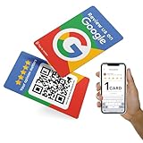 Google Review QR & NFC Tap Card - 1 Karte - iPhone & Android - Boost Reviews by MESSAGENES