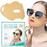 Sun Protection Face Patch - Ice Facial Patch für UVA/UVB Schutz | Empfindliche Sonnencreme mit Hyaluronsäure | Dermatologisch getesteter Gesichts-Sonnenschutz für Männer und Frauen