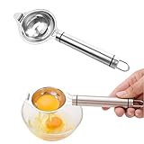 1 Stück Eiertrenner,Eigelbtrenner,Eiertrenner Edelstahl,Separator Mit Griff Eidottertrenner Eiweißtrenner Für Trennen Von Eiweiß Und Eigelb Für Küchen Diy Backen Kochen Kuchen,Kakaokuchen