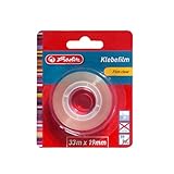 Herlitz 10509669 transparenter Klebefilm 33 m x 19 mm, 1 Stück auf Blisterkarte