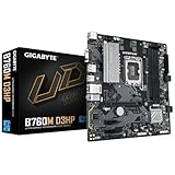 GIGABYTE B760M D3HP Mainboard - Intel Core CPUs der 14. Generation, 4+1+1 Phasen VRM, bis zu 5600 MHz DDR5, 2xPCIe 4.0 M.2, GbE LAN, USB 3.2 Gen 1