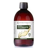 n2 Aromatherapy Süßes Mandelöl BIO 450 ml - für Haar, Gesicht, Haut, Körperpflege, Kosmetik, Aromatherapie und als Basisöl für Massageöle