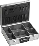 Meister Werkzeugkoffer leer, 395 x 300 x 130 mm - Verstärkter Rücken - Individuelle Fachaufteilung - Abschließbar, Werkzeugkiste, Organizer, Alu-Koffer leer, 9095330