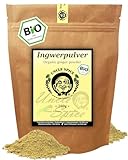 UNCLE SPICE® BIO Ingwerpulver - 200g Ingwer-Wurzel fein gemahlen in PREMIUM-BIO-QUALITÄT - Ginger powder, Ingwer Pulver, Ingwerwurzel, DE-ÖKO-005 - Ajurveda Ingwer Tee
